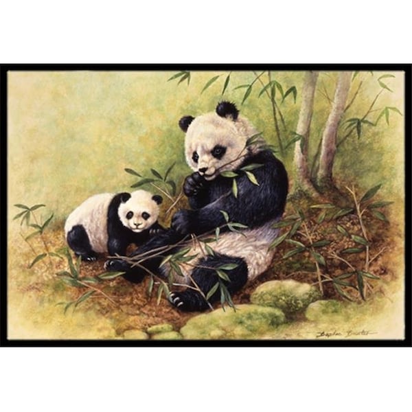 Carolines Treasures BDBA0111MAT Panda Bears by Daphne Baxter Indoor or Outdoor Mat; 18 x 27 BDBA0111MAT - main